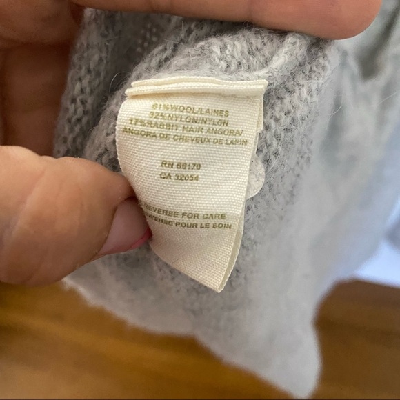 Free People Scoop Neck Wool Blend Embellished Open Tie Back Sweater - Picture 2 of 7